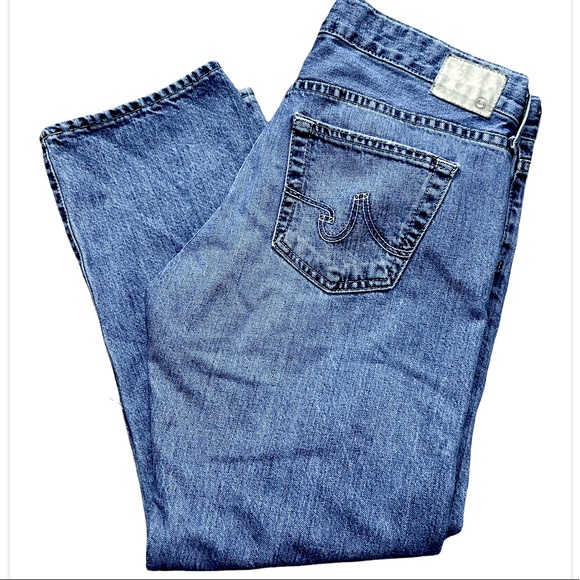AG Adriano Goldschmied The Tomboy Relaxed Straight Crop Distressed Jeans - Picture 5 of 6